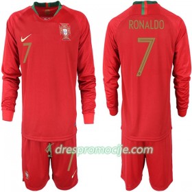 Portugal Dres RONALDO 7 Dječji Domaći Svjetsko prvenstvo 2018 Dugim Rukavima